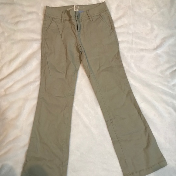 Arizona Jeans Flare Khakis - Picture 1 of 3